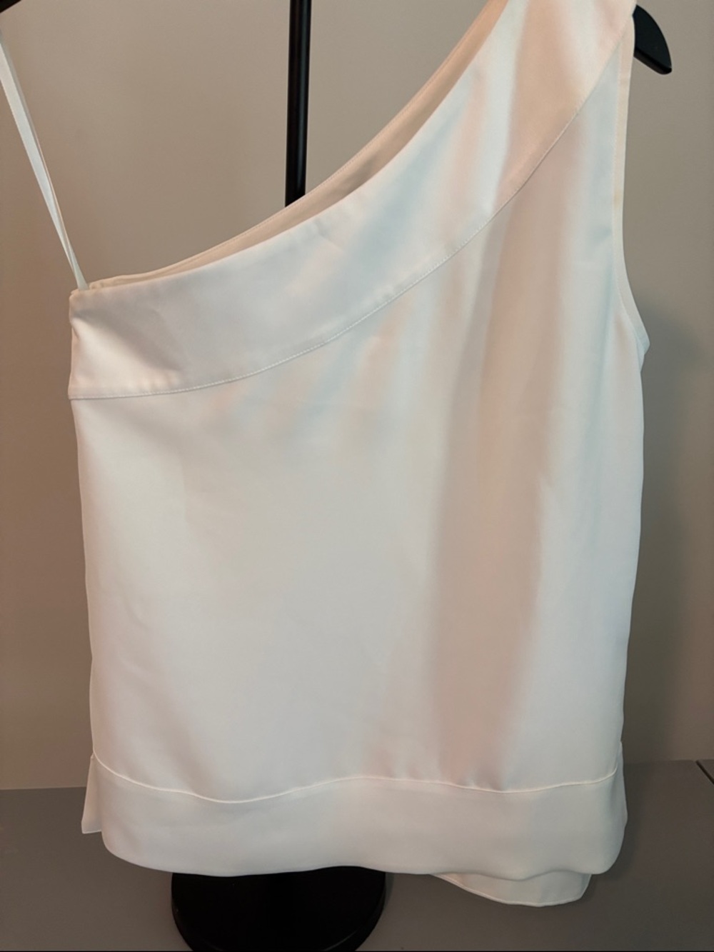 Banana Republic Cream One-Shoulder Blouse
